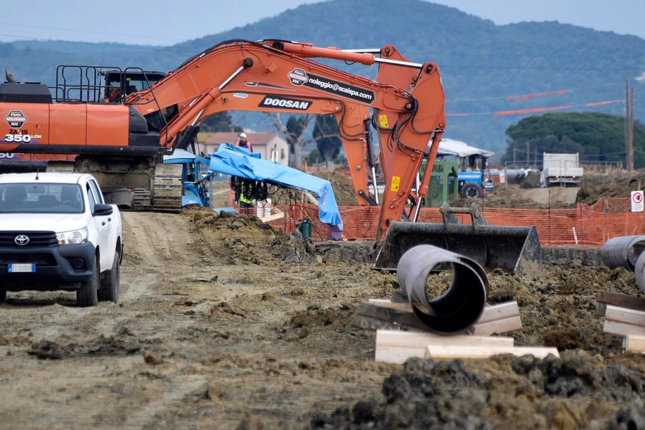 Il cantiere di San nelle campagne di Vignarca tra Riotorto e Piombino