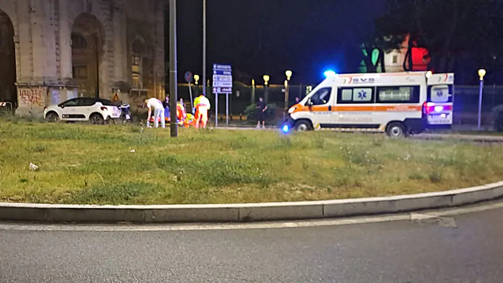 Viale Italia, Un Ferito Nello Scontro Fra Un’auto E Una Moto Nella Notte