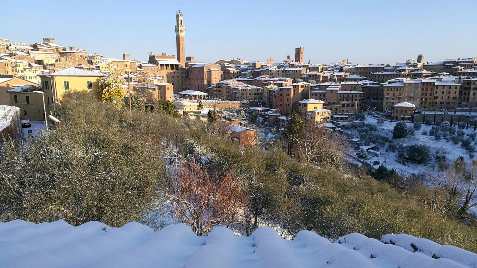 Siena la mattina del 26 febbraio