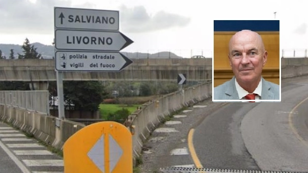 Il sindaco Luca Salvetti e lo svincolo di Livorno Sud