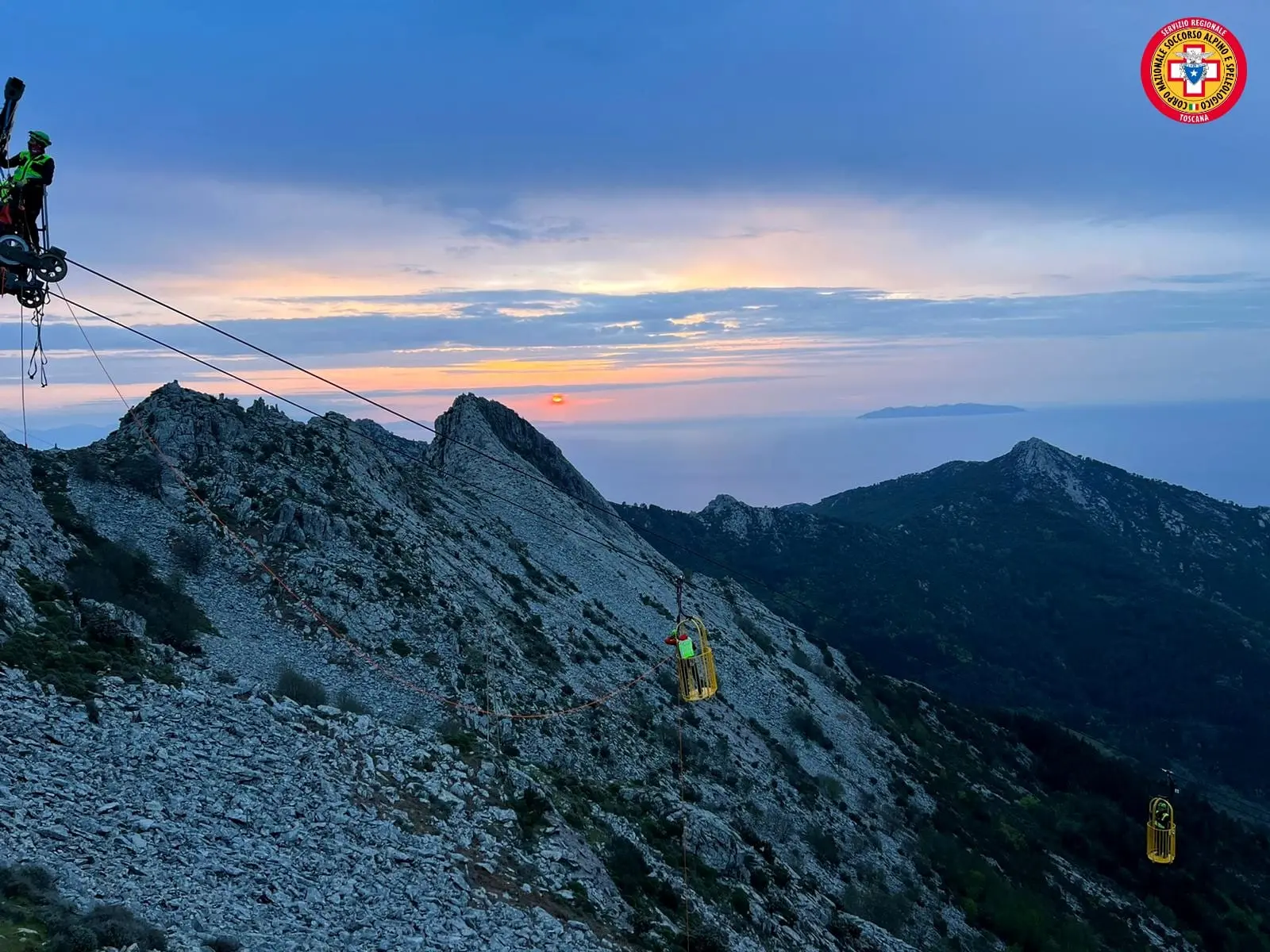 Elba, cabinovia monte Capanne: esercitazione per garantire la sicurezza