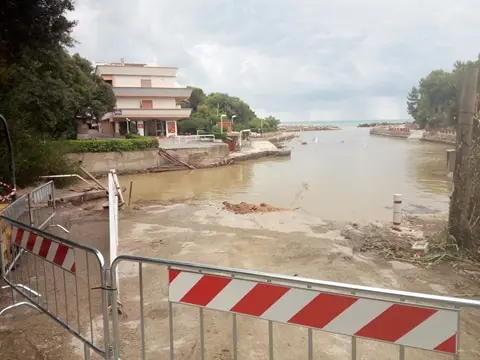 Porticciolo del Chioma ancora isolato, si temono ulteriori danni legati al maltempo