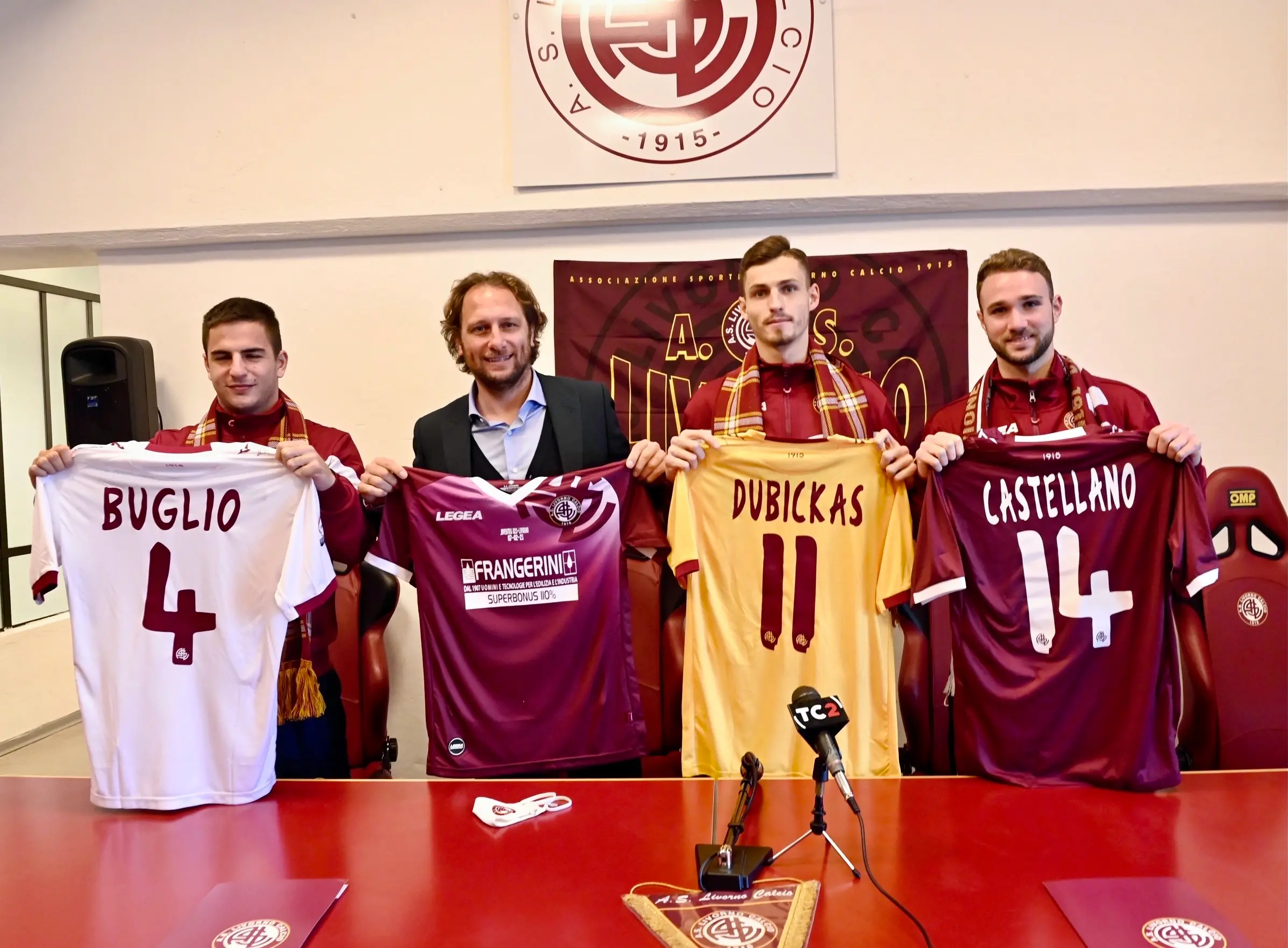 Castellano, Buglio, Dubickas: "Livorno grande piazza, vogliamo conquistarla"