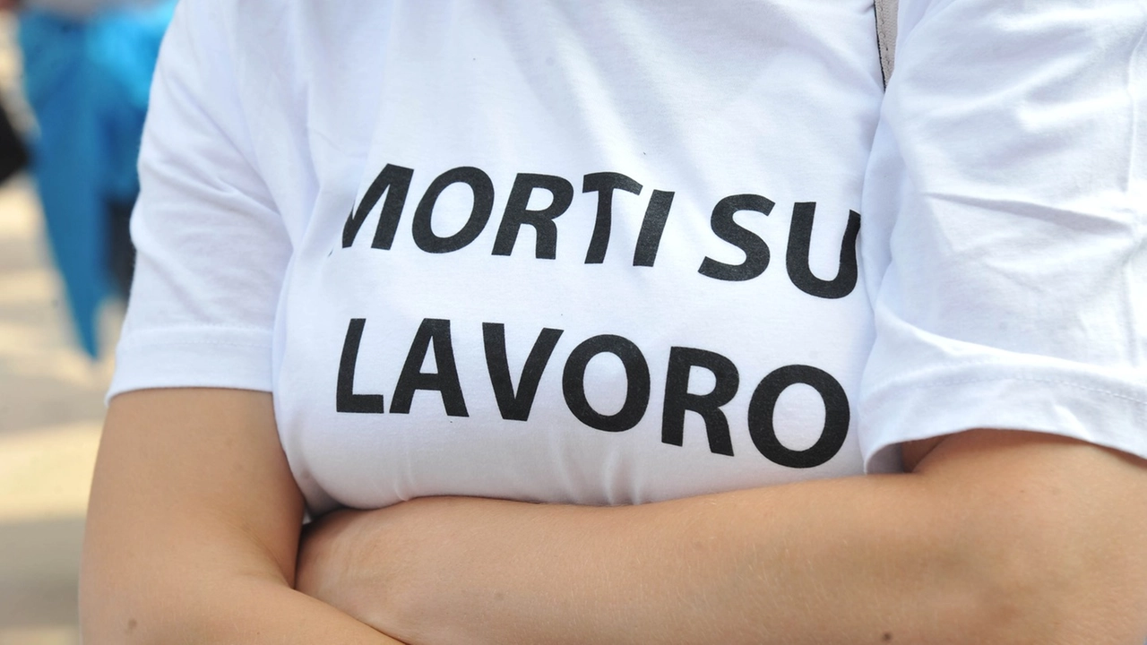 Manifestazione sul problema dei morti sul lavoro