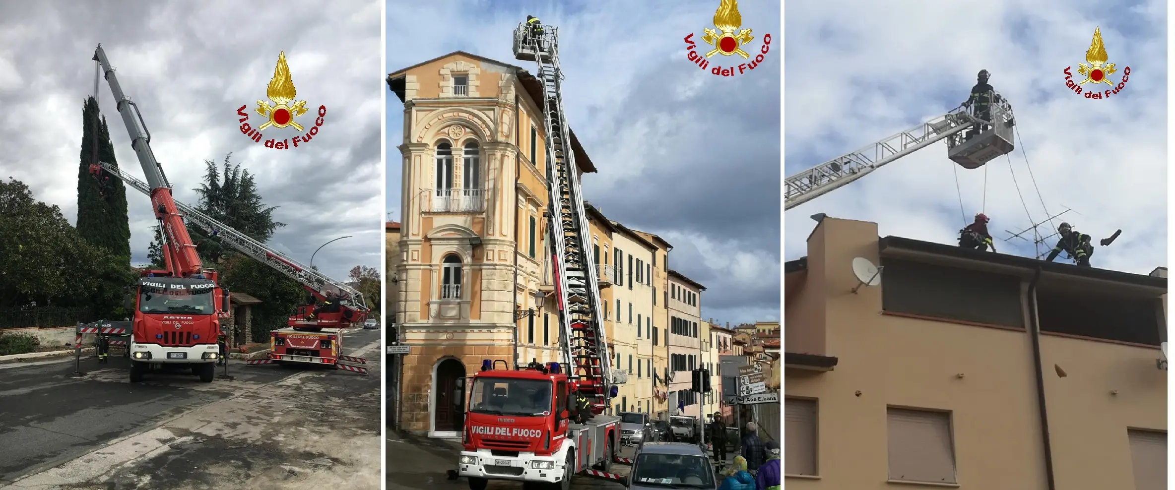 Maltempo in Toscana, gli effetti postumi: altre tegole e alberi caduti