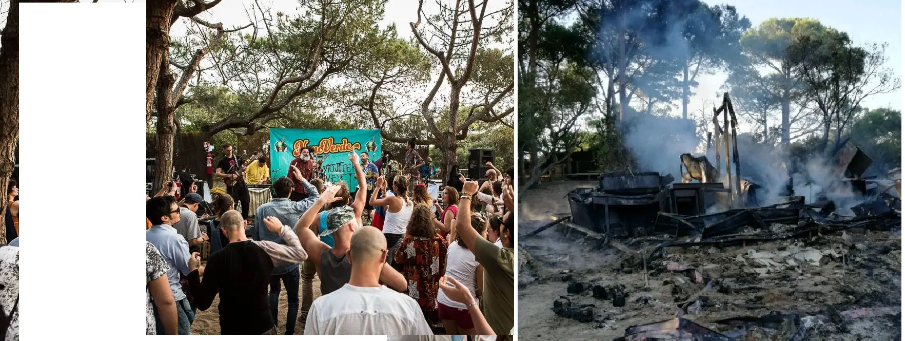 Piombino, incendio distrugge il Nano Verde, notissimo locale della costa / FOTO