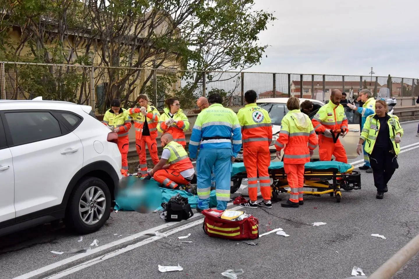 Livorno, Incidente Sul Cavalcavia Della Stazione, Un Morto / FOTO