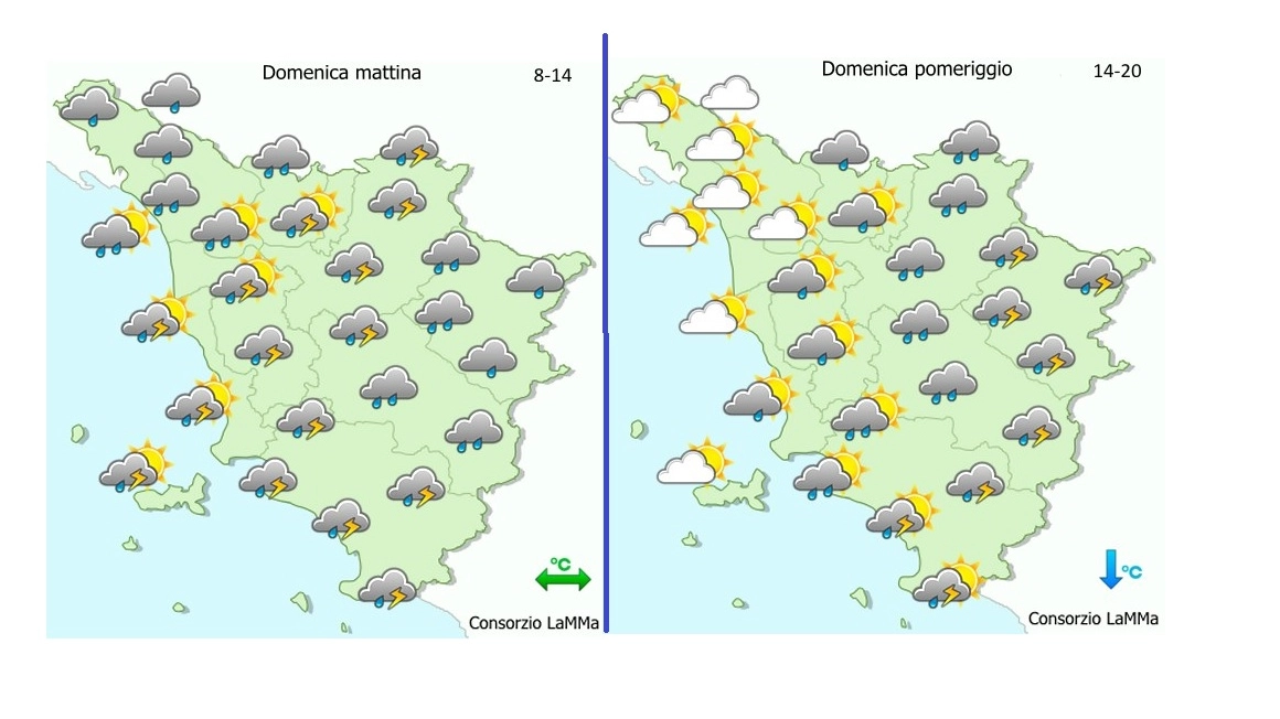 Le previsioni del Lamma per domenica 10 settembre