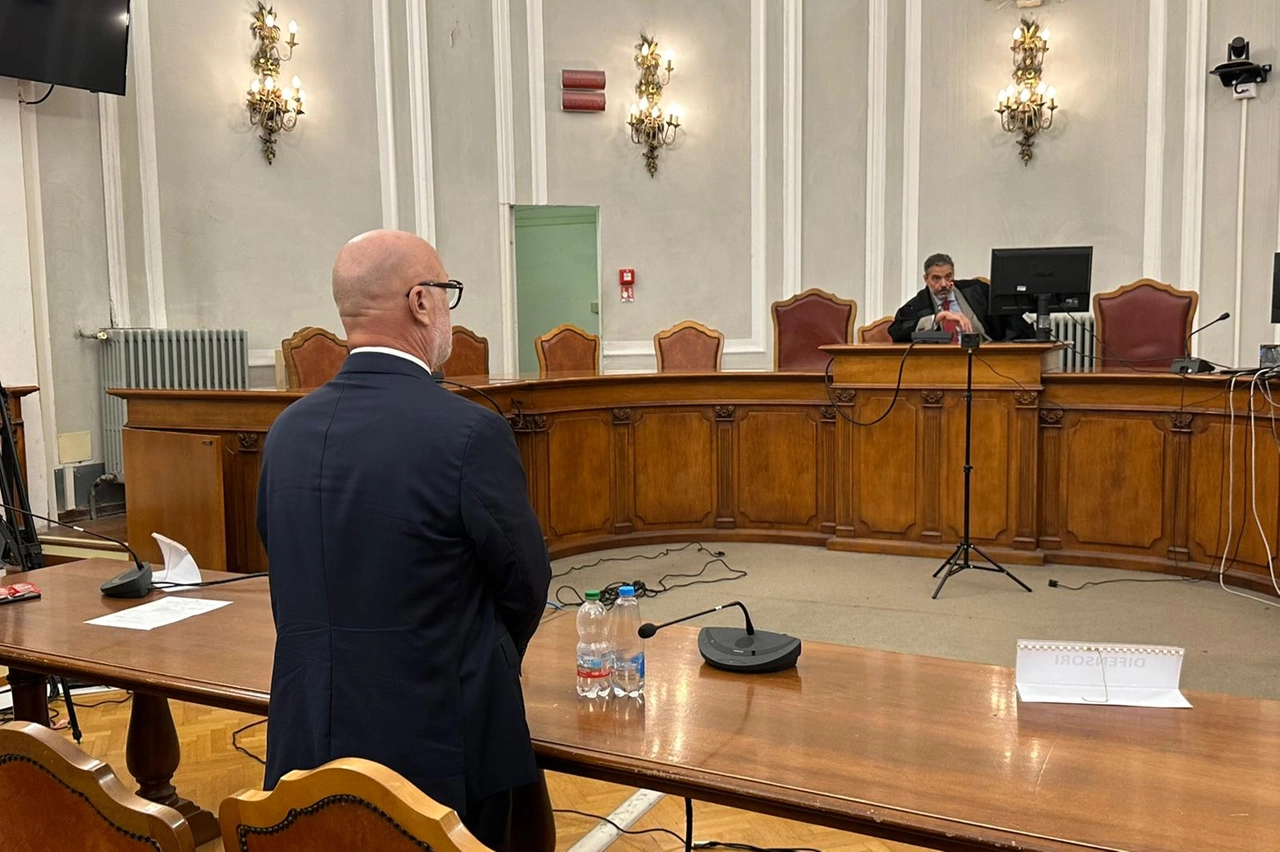 L'ex sindaco Nogarin durante il processo (Foto Novi)