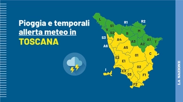 Ore di intenso maltempo in Toscana: fiumi ingrossati e pioggia incessante. Zone colpite