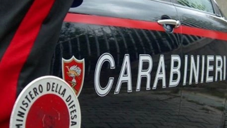 La pattuglia dei carabinieri (Foto Ansa)