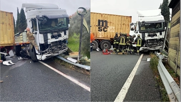 Doppio incidente in Fi-Pi-Li: camion intraversato blocca la superstrada