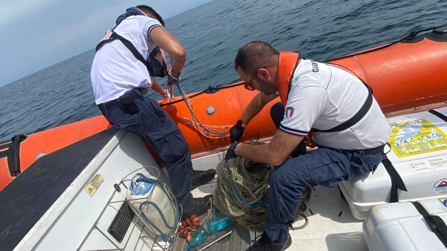 L'intervento della Guardia costiera