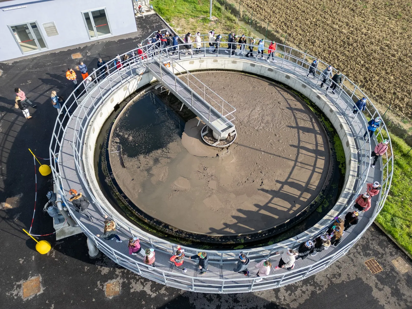 Inaugurato il nuovo depuratore e piccoli in visita