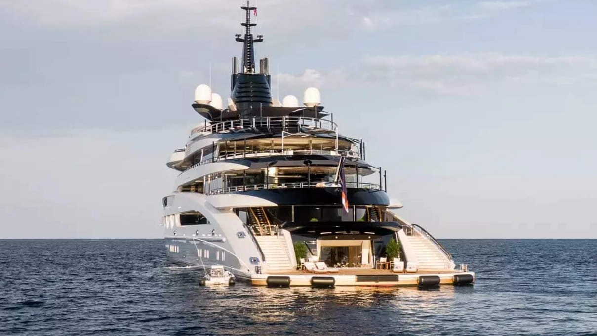 Il lussuosissimo yacht