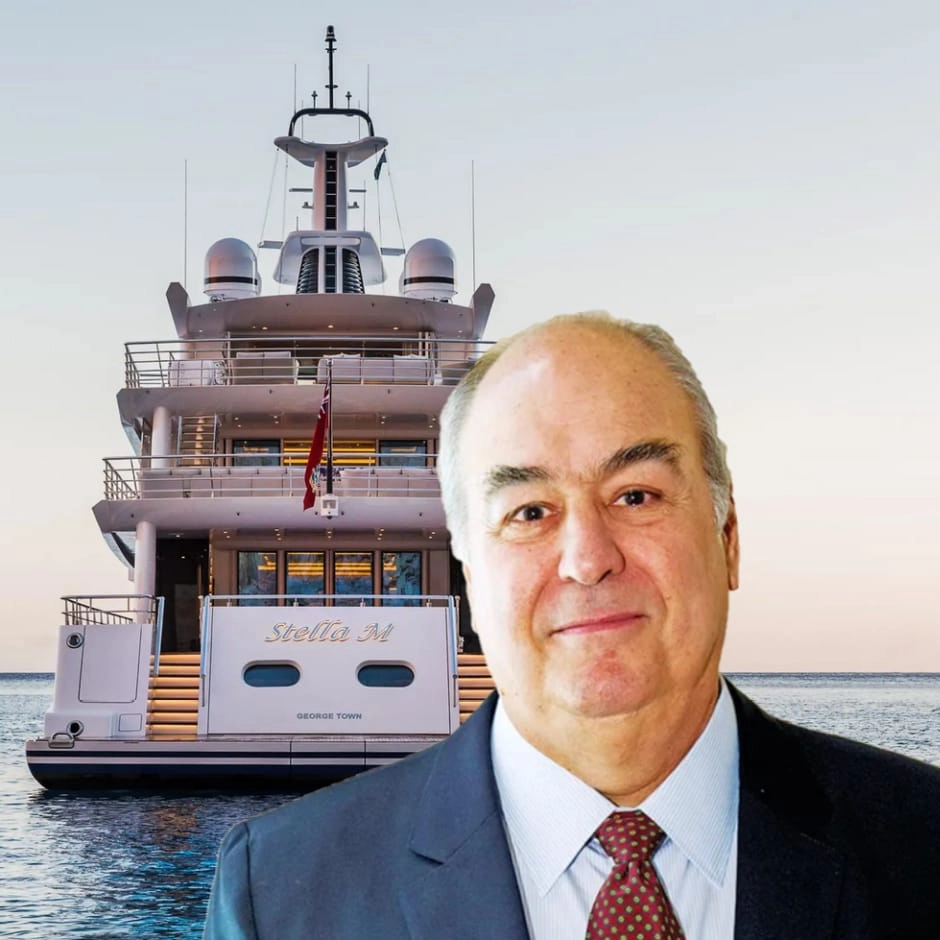 Il miliardario brasiliano Roberto Irineu Marinho con il suo yacht