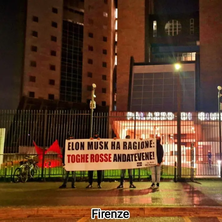 “Musk ha ragione, toghe rosse andatevene”. La protesta contro i giudici in Toscana