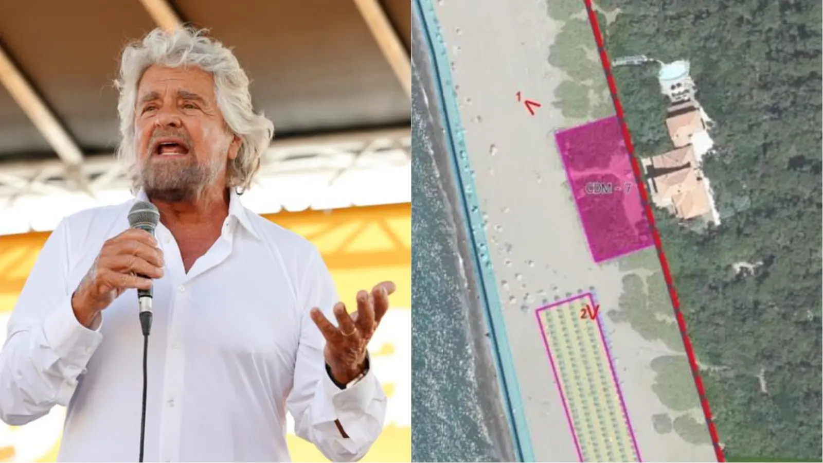 Beppe Grillo, polemica per la concessione della spiaggia davanti alla villa. La replica del Comune