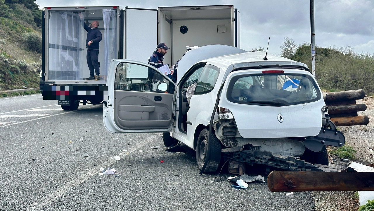 La scena dell'incidente (Foto Novi)