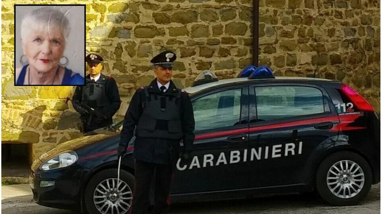 Nel riquadro Maria Marcellina Boscolo Bibi. La foto dei carabineiri è di repertorio