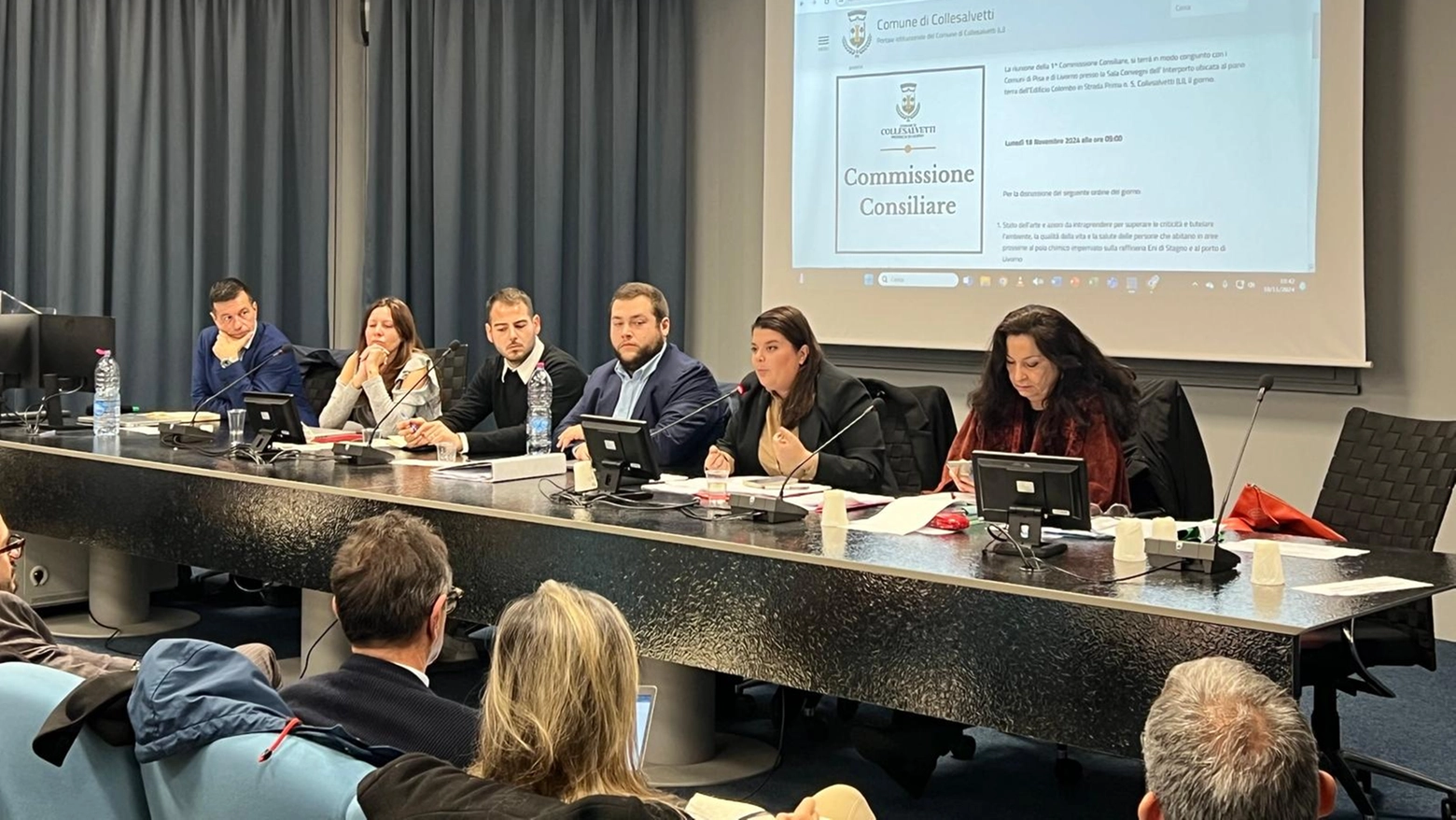 La commissione ambiente congiunta a Guasticce