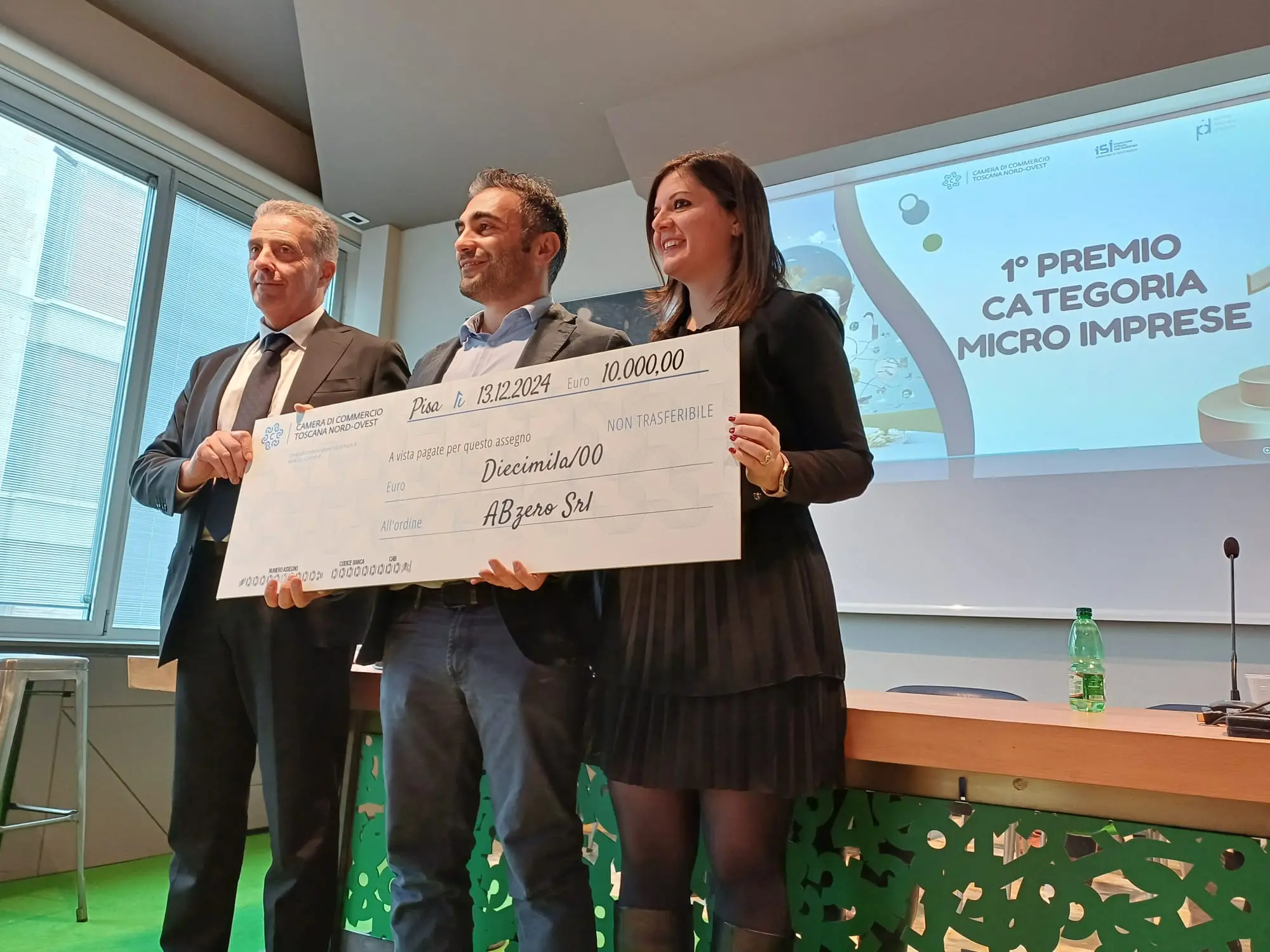 Cerimonia del premio Eco-Innovazione: vincono due imprese di Pisa