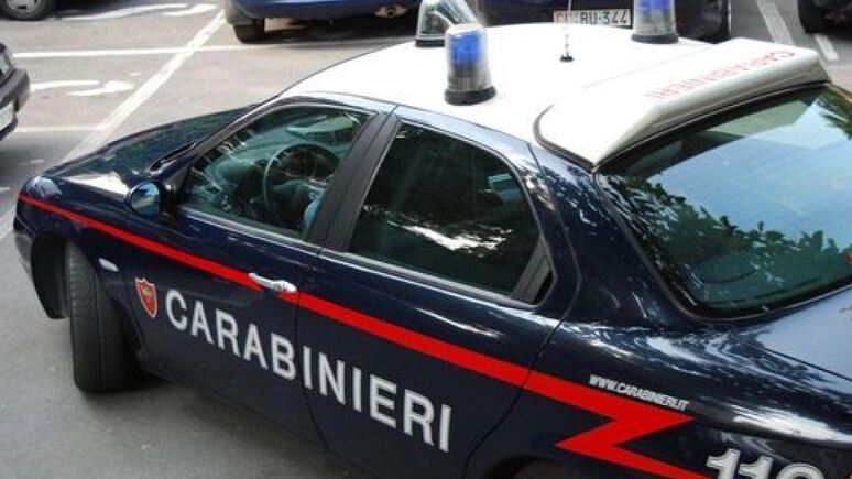 L'intervento dei carabinieri