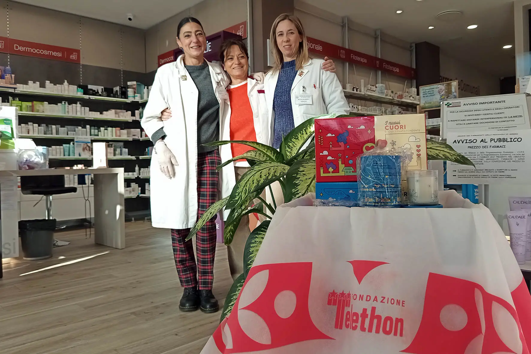 I “cuori di cioccolato” di Telethon nelle Farmacie Comunali di Arezzo