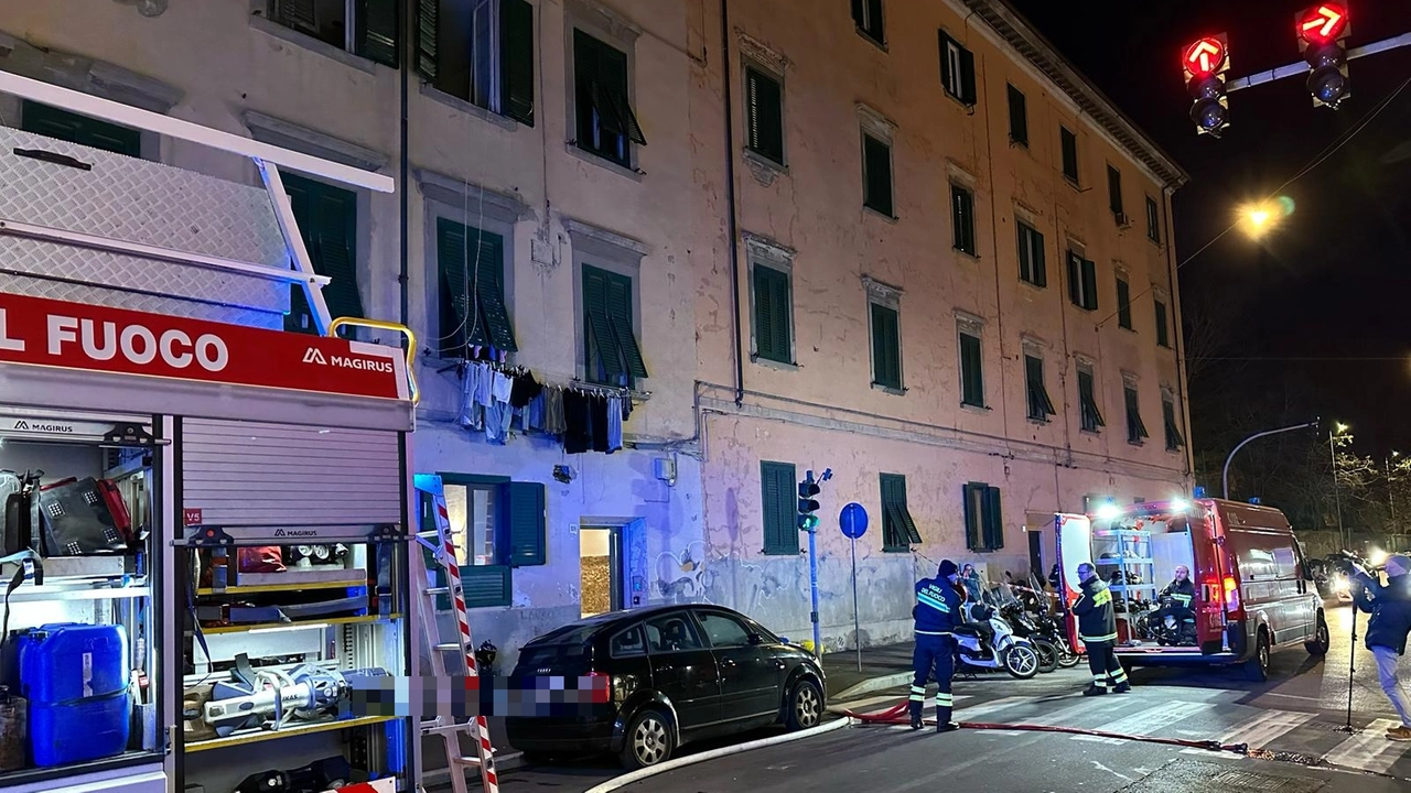 L'intervento dei vigili del fuoco (Foto Novi)