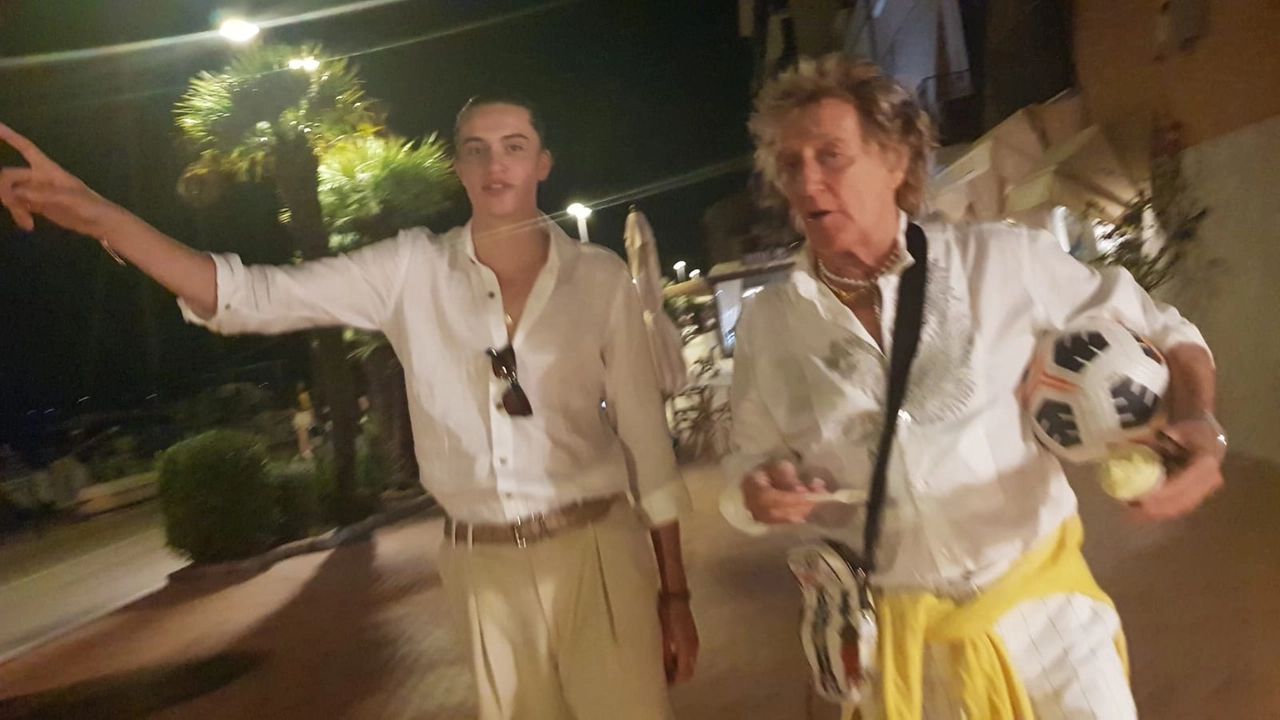 Rod Stewart all'isola d'Elba