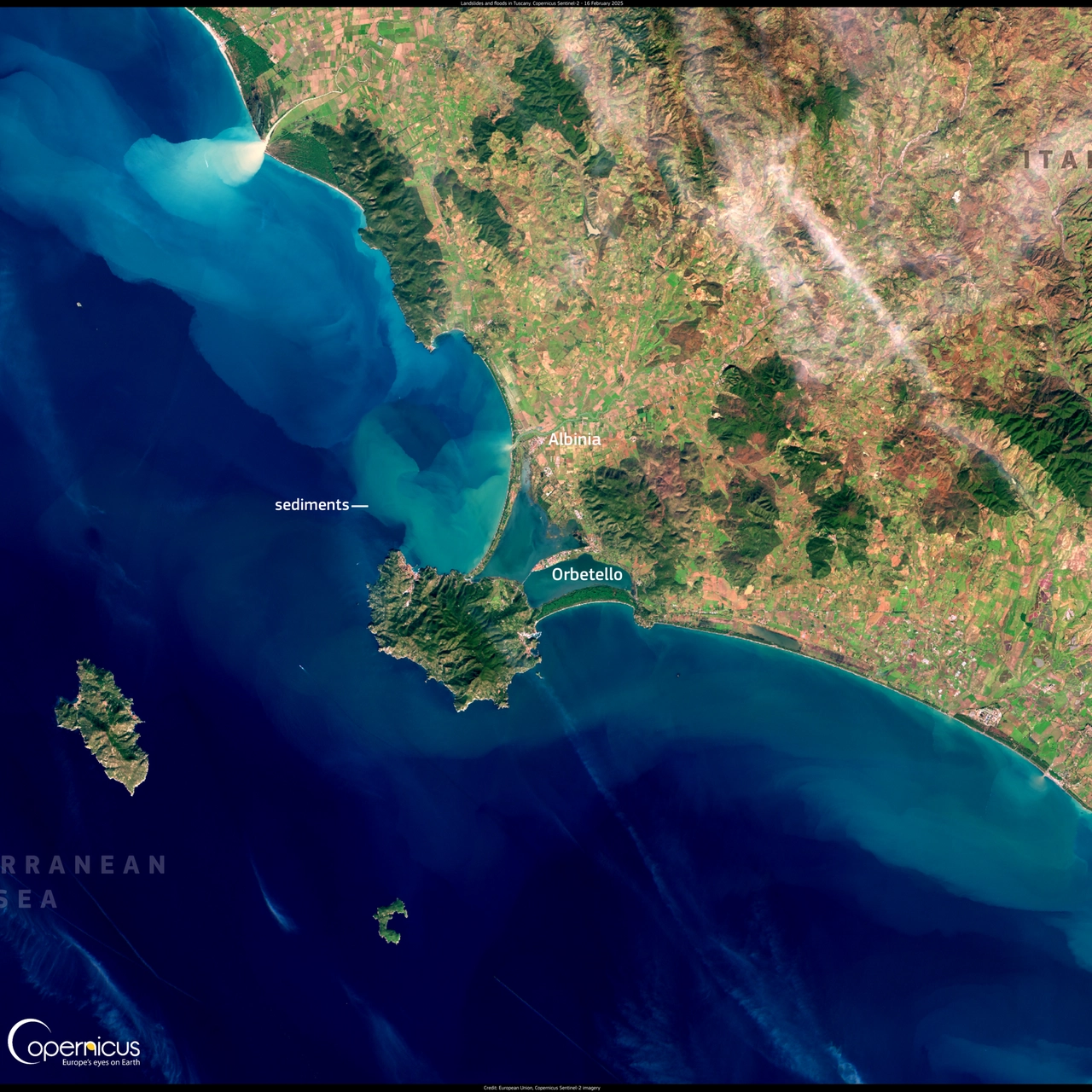 Le immagini dal satellite Sentinel-2 di Copernicus